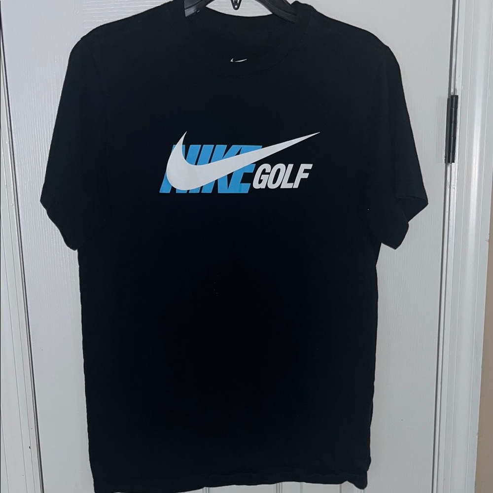 Nike Men's Black and Blue Golf Tee